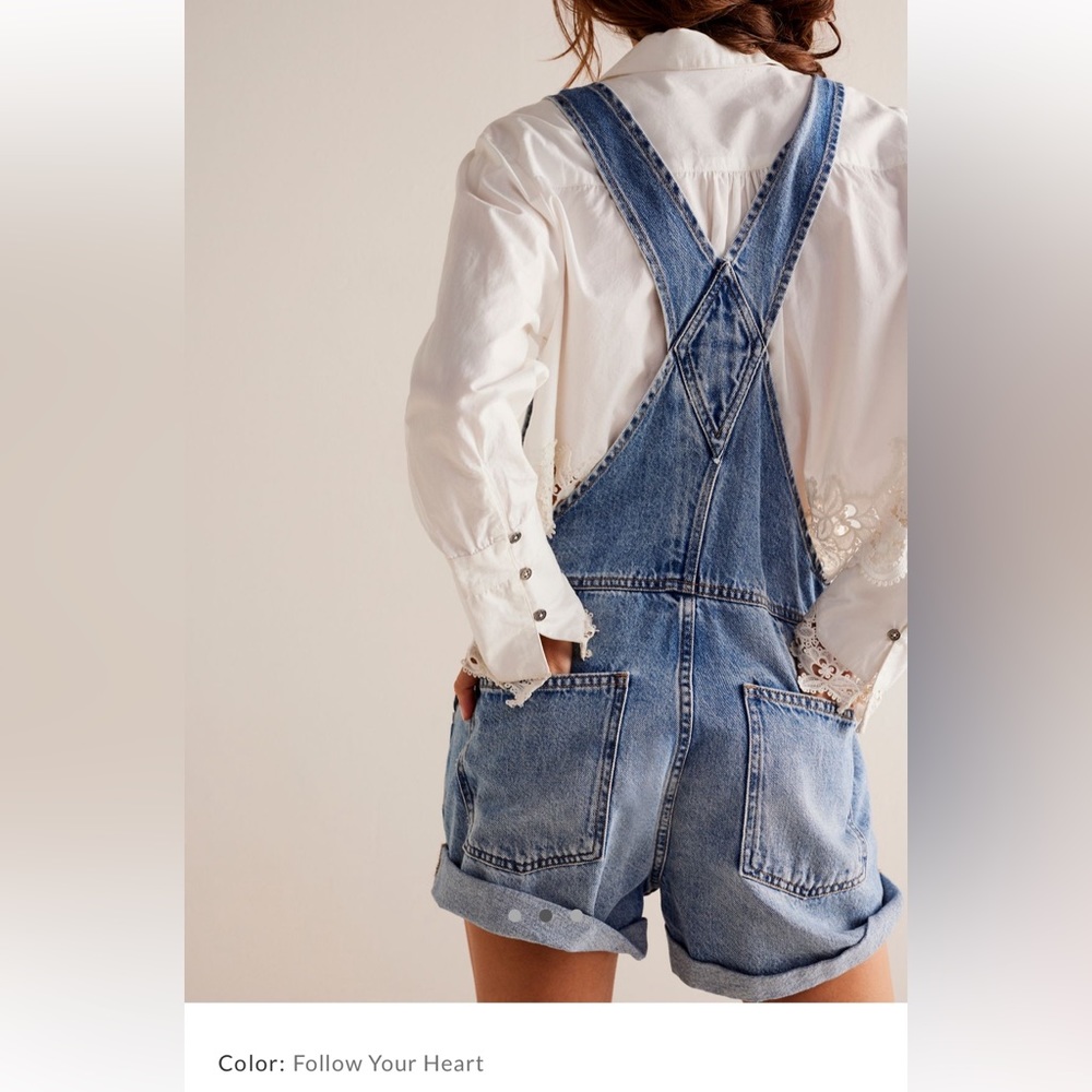 Free People Overall Shorts